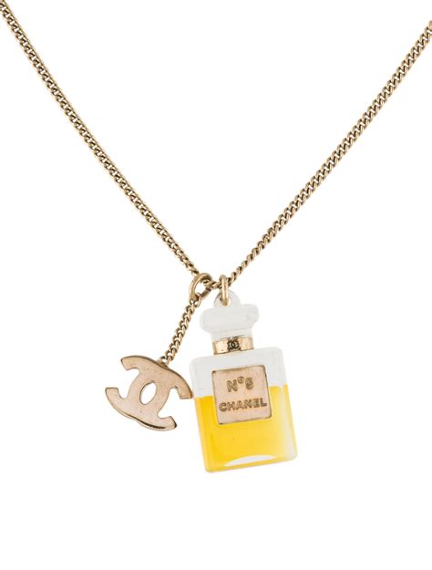 chanel necklace with perfume bottle|Chanel perfume bottle keyring.